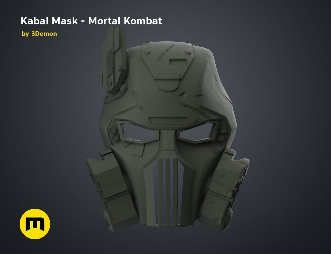 Kabal Mask - Mortal Kombat 3D print model_21