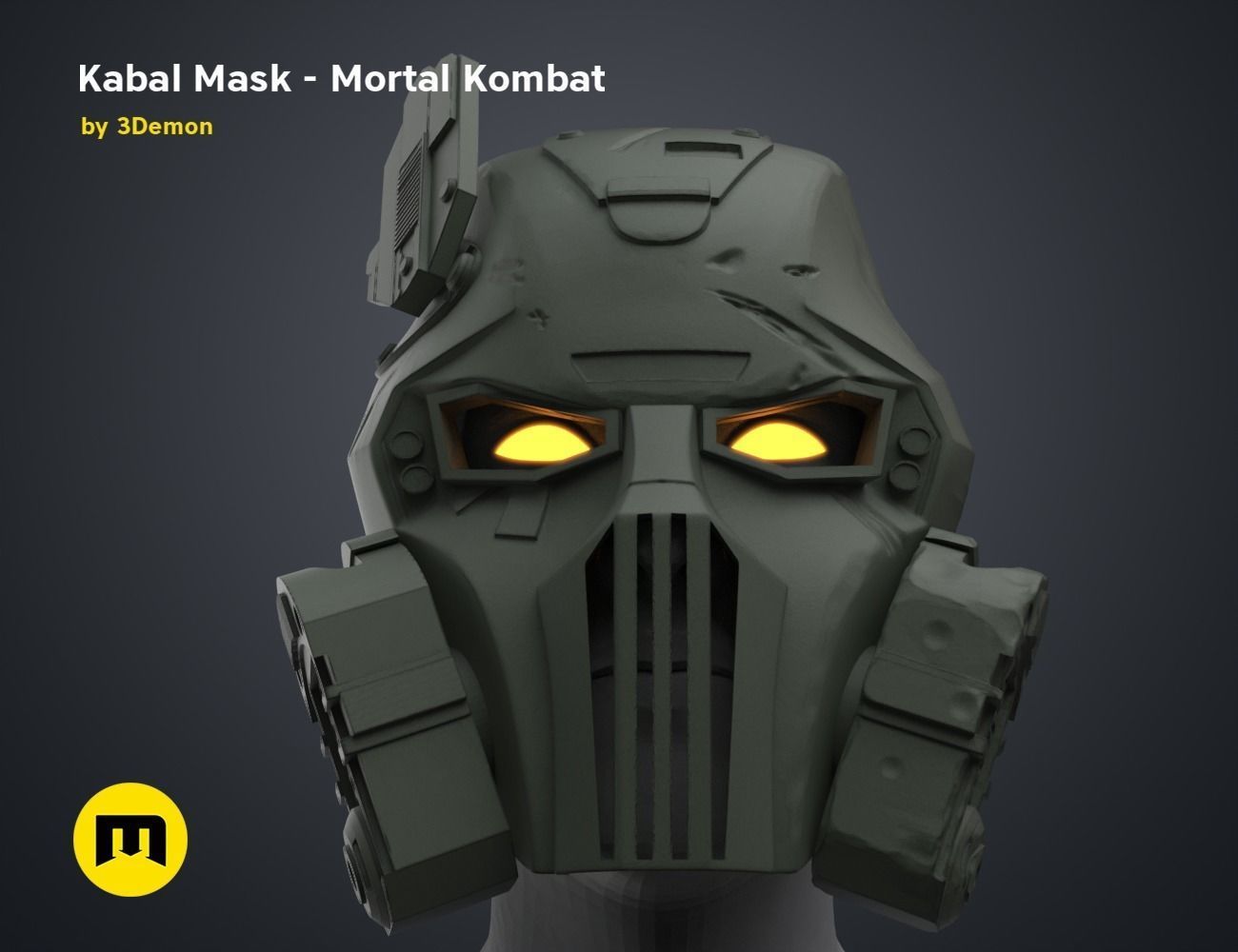 Kabal Mask - Mortal Kombat 3D print model_19