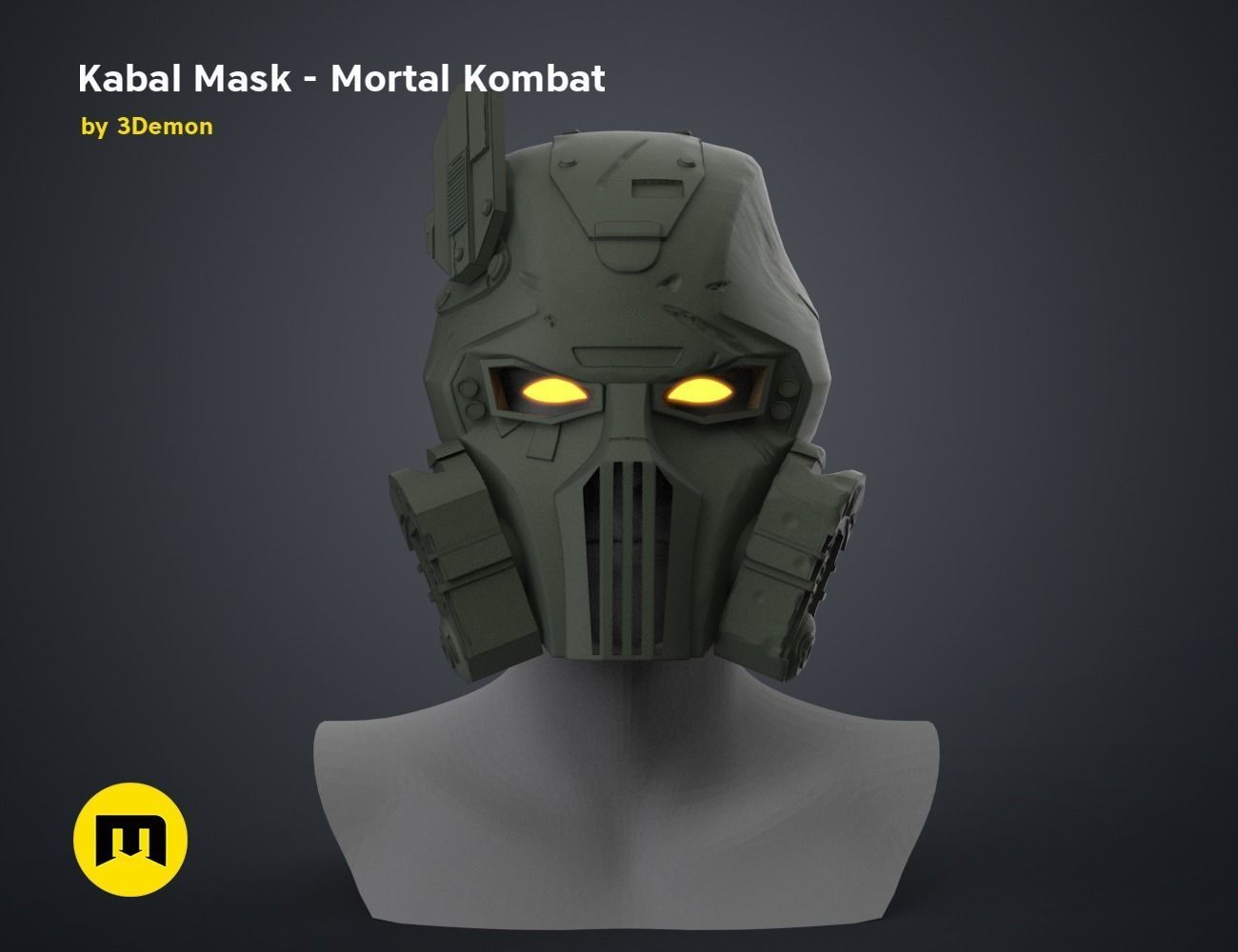 Kabal Mask - Mortal Kombat 3D print model_2