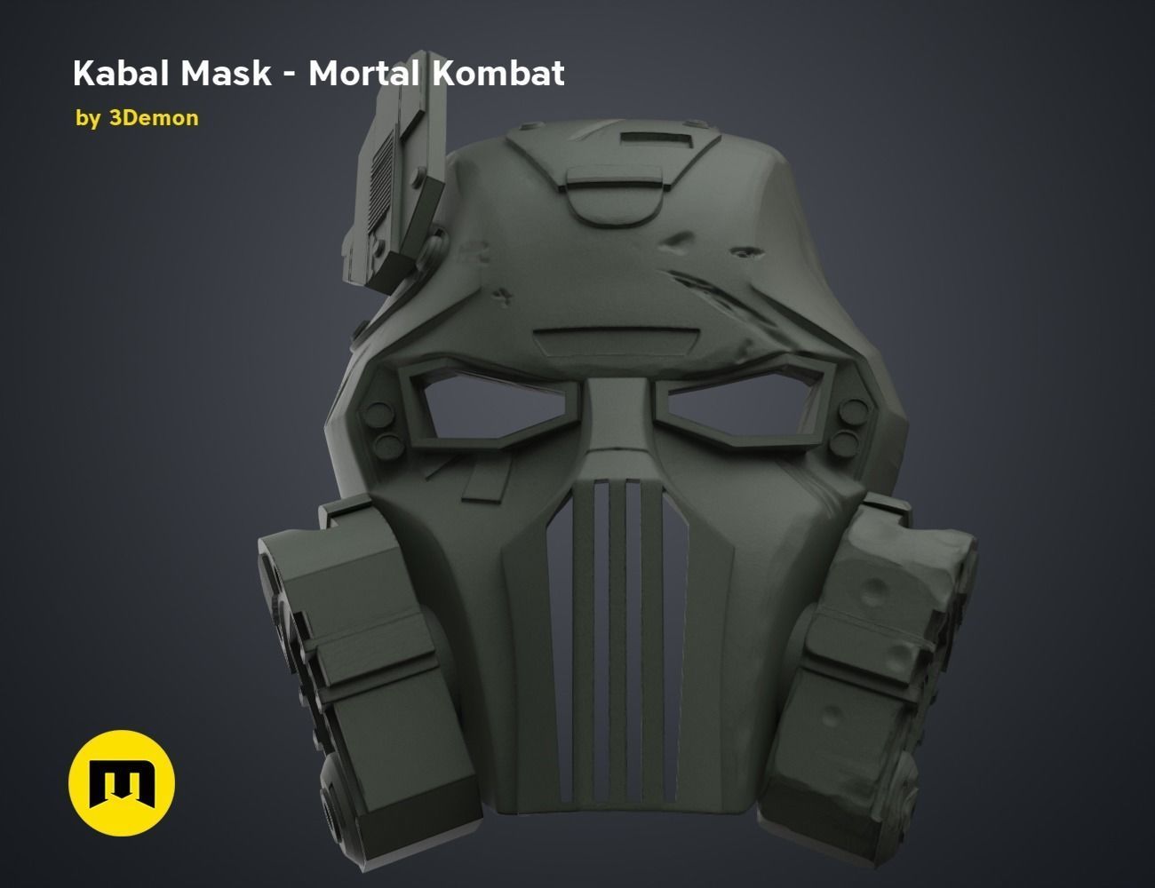 Kabal Mask - Mortal Kombat 3D print model_20