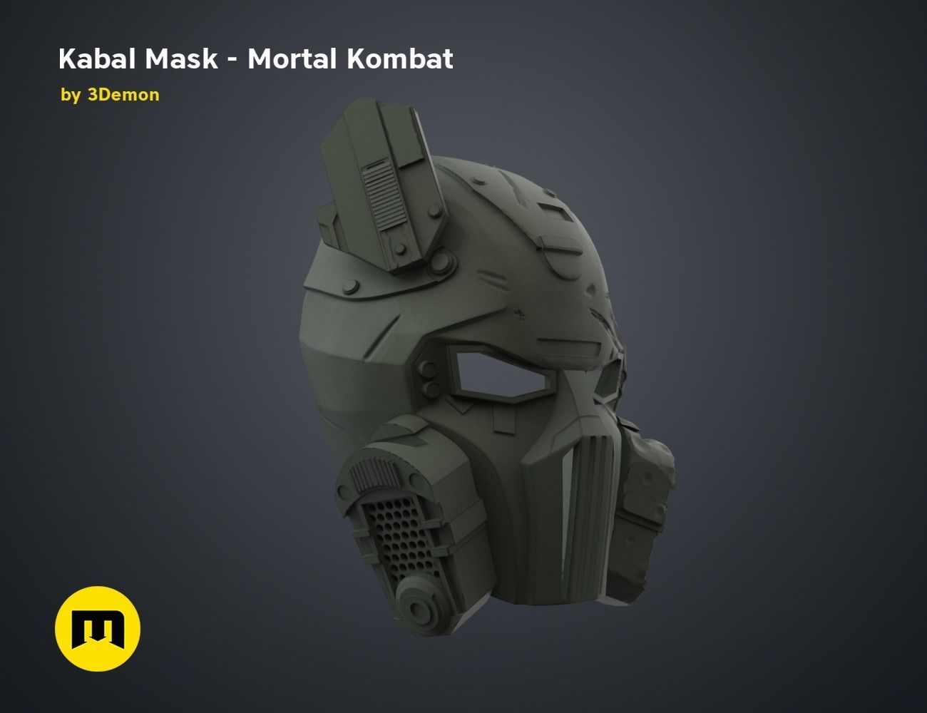 Kabal Mask - Mortal Kombat 3D print model_28