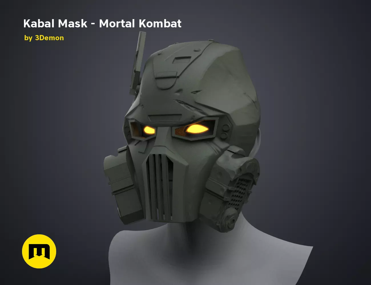 Kabal Mask - Mortal Kombat 3D print model_0