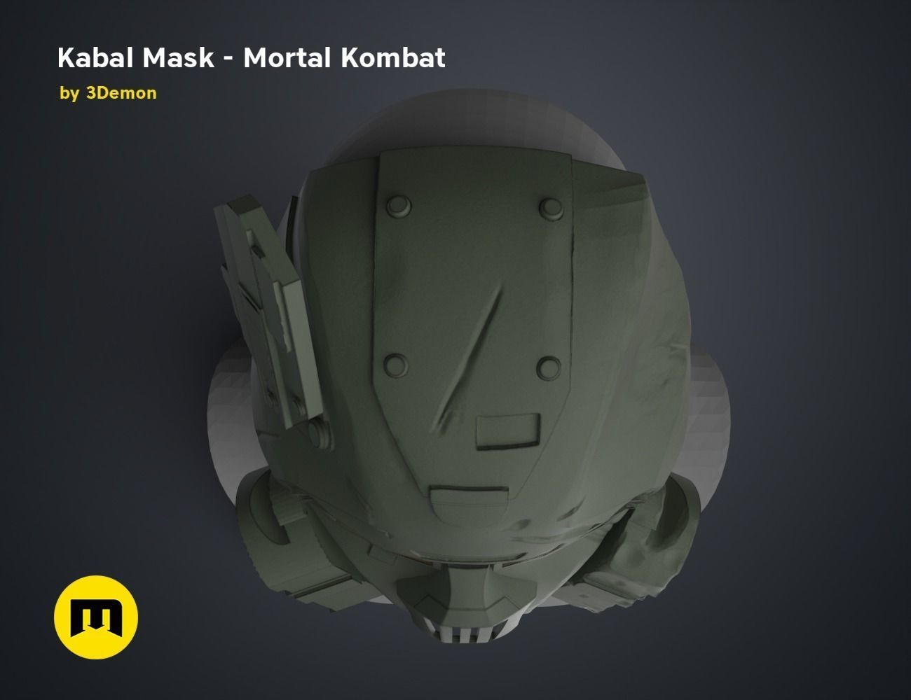 Kabal Mask - Mortal Kombat 3D print model_22