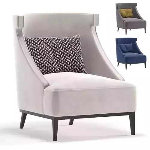 Armchair DAYTON by Cazarina Interiors 3 Colors Version