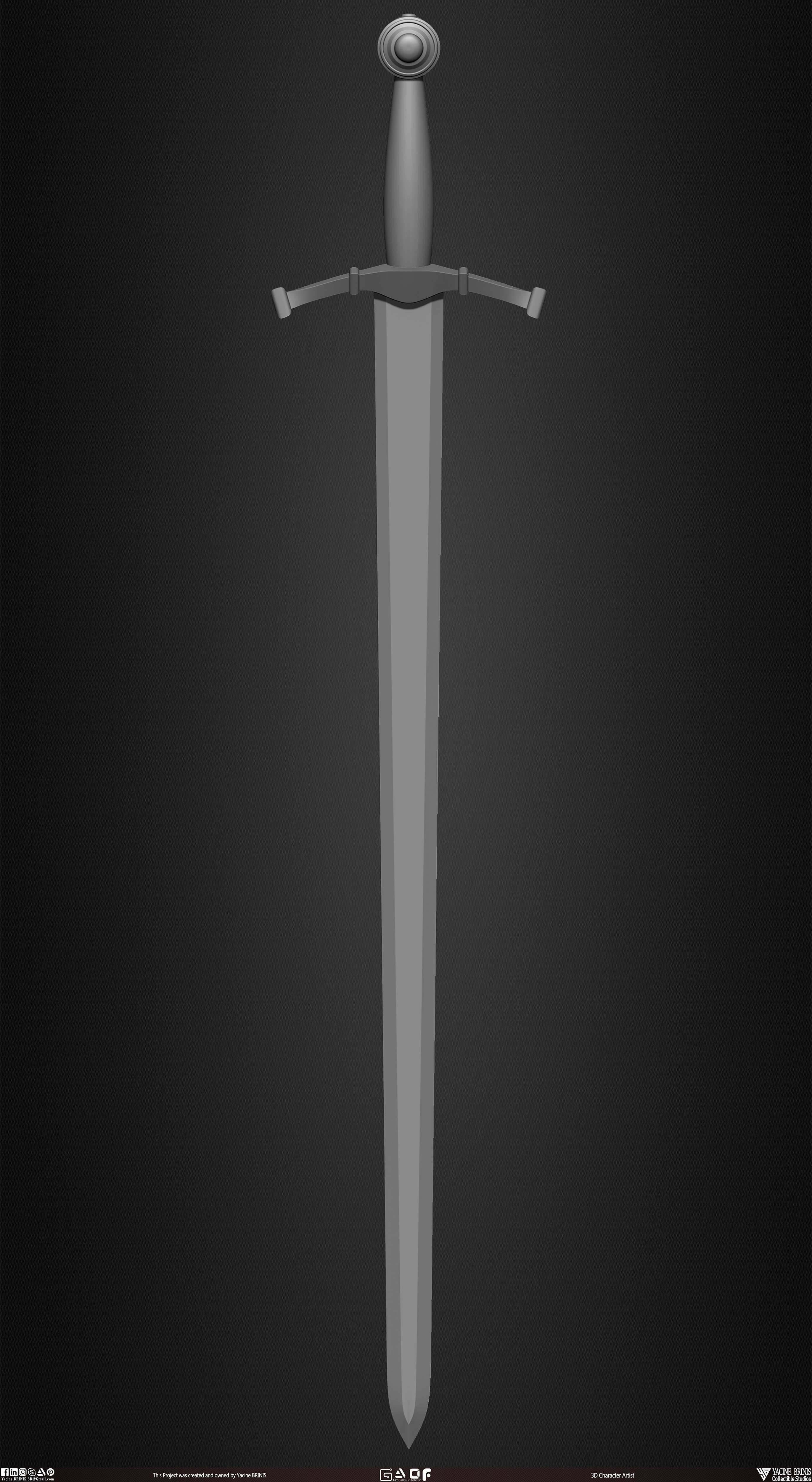 Pack of Swords Volume 01 Low-poly 3D model_8