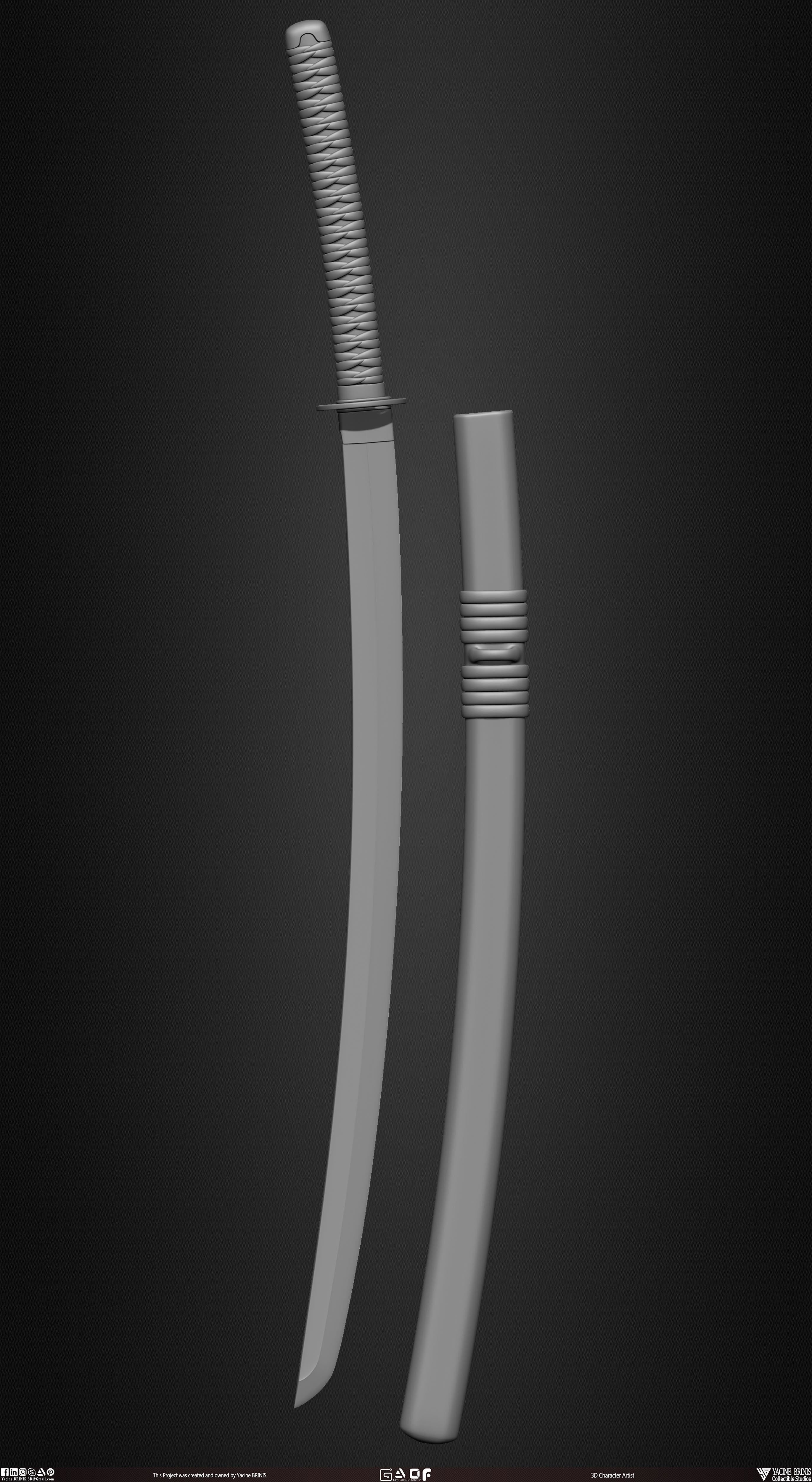 Pack of Swords Volume 01 Low-poly 3D model_11