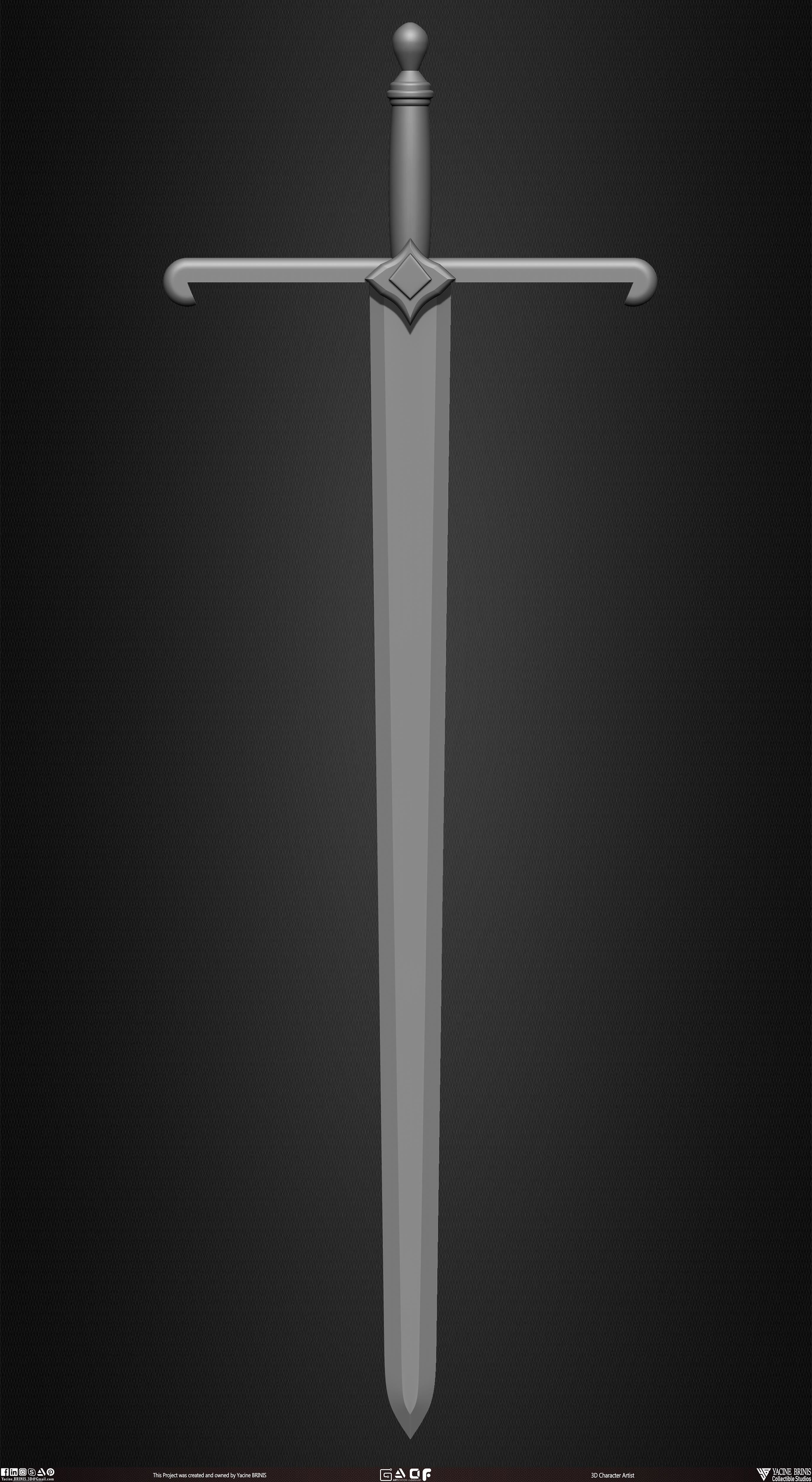 Pack of Swords Volume 01 Low-poly 3D model_14