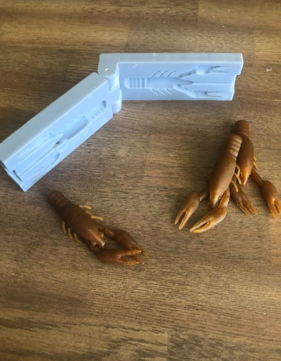 CRAWFISH HINGE MOLD 3D print model_3