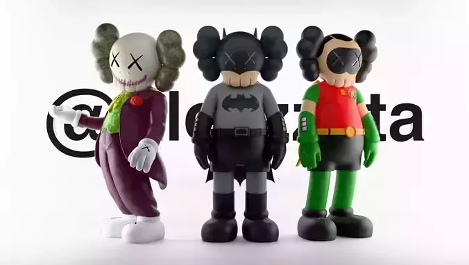 Kaws Joker x Batman x Robin for Print 3D print model