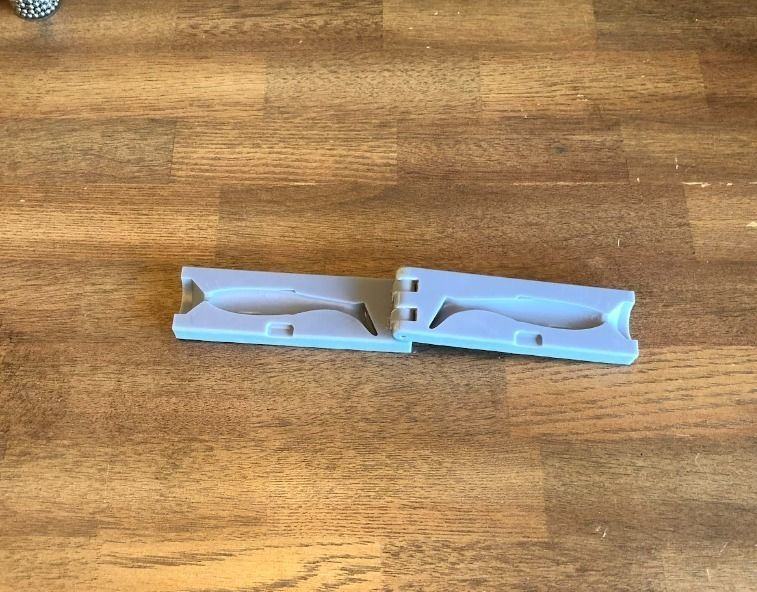 Paddle Tail Softplastic Shad Injection Mold 3D print model_4