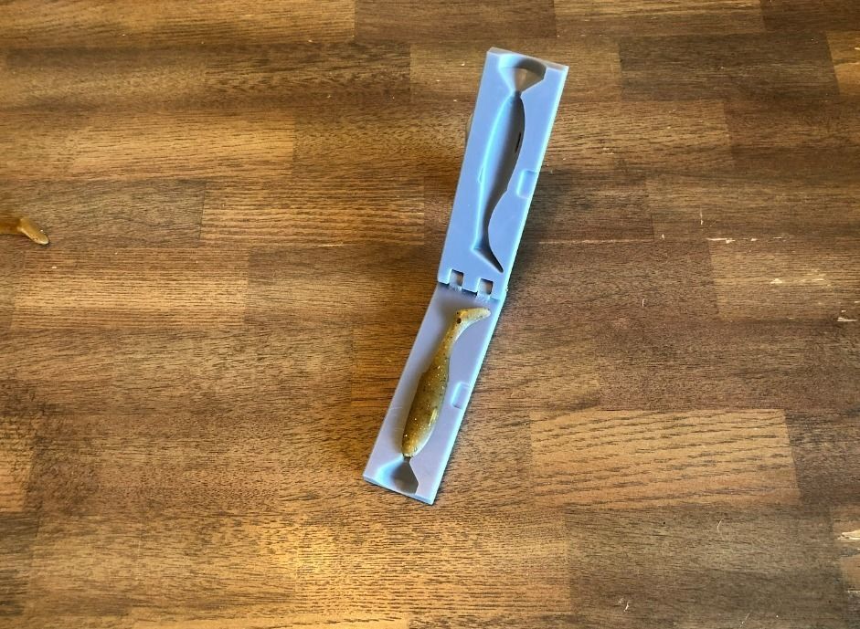 Paddle Tail Softplastic Shad Injection Mold 3D print model_3