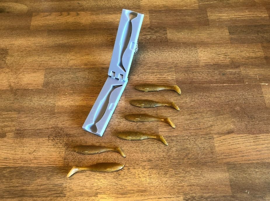 Paddle Tail Softplastic Shad Injection Mold 3D print model_6