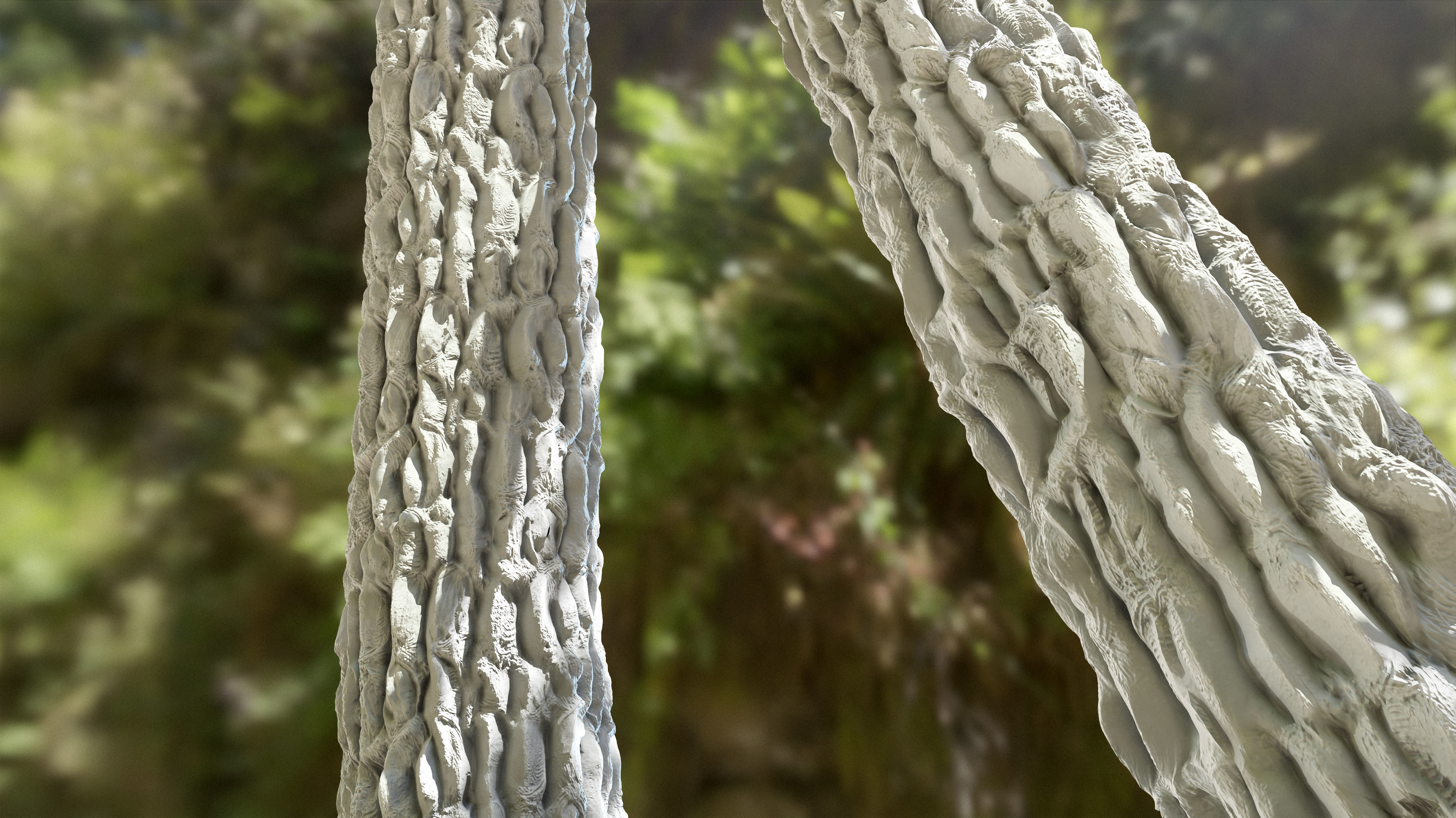 Green Fantasy Tree Bark Texture_4