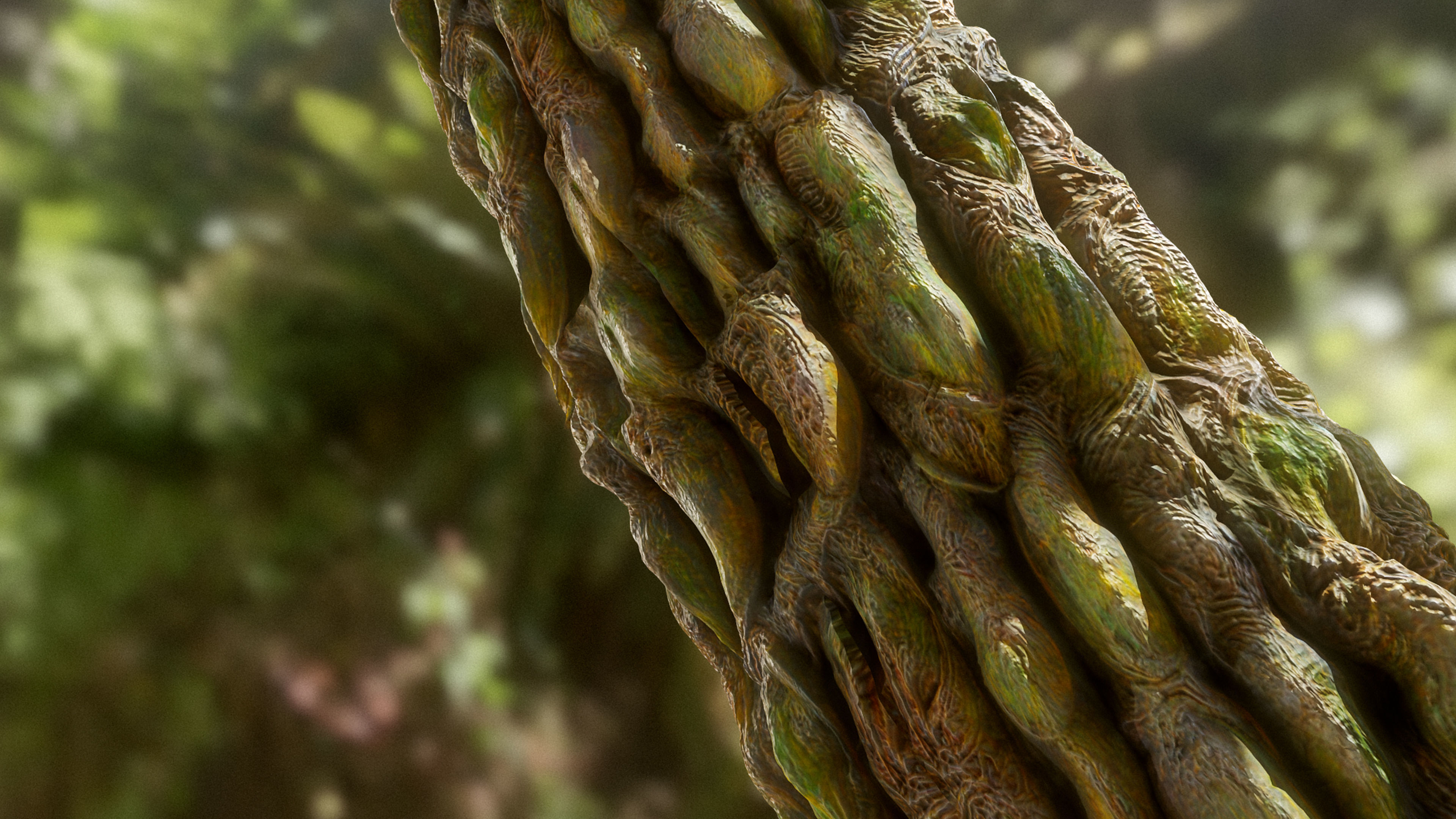 Green Fantasy Tree Bark Texture_2