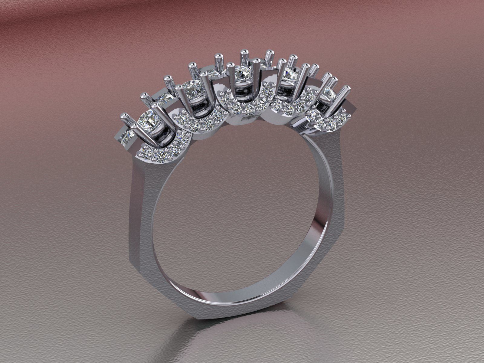 Diamond Ring 165 3D print model_2