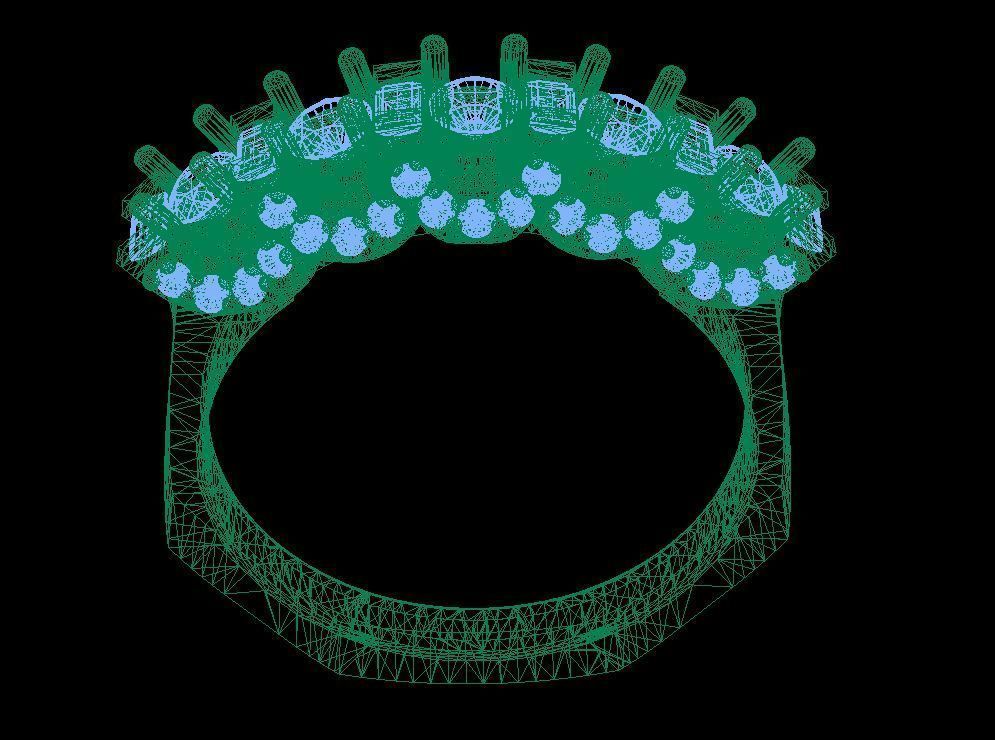 Diamond Ring 165 3D print model_7