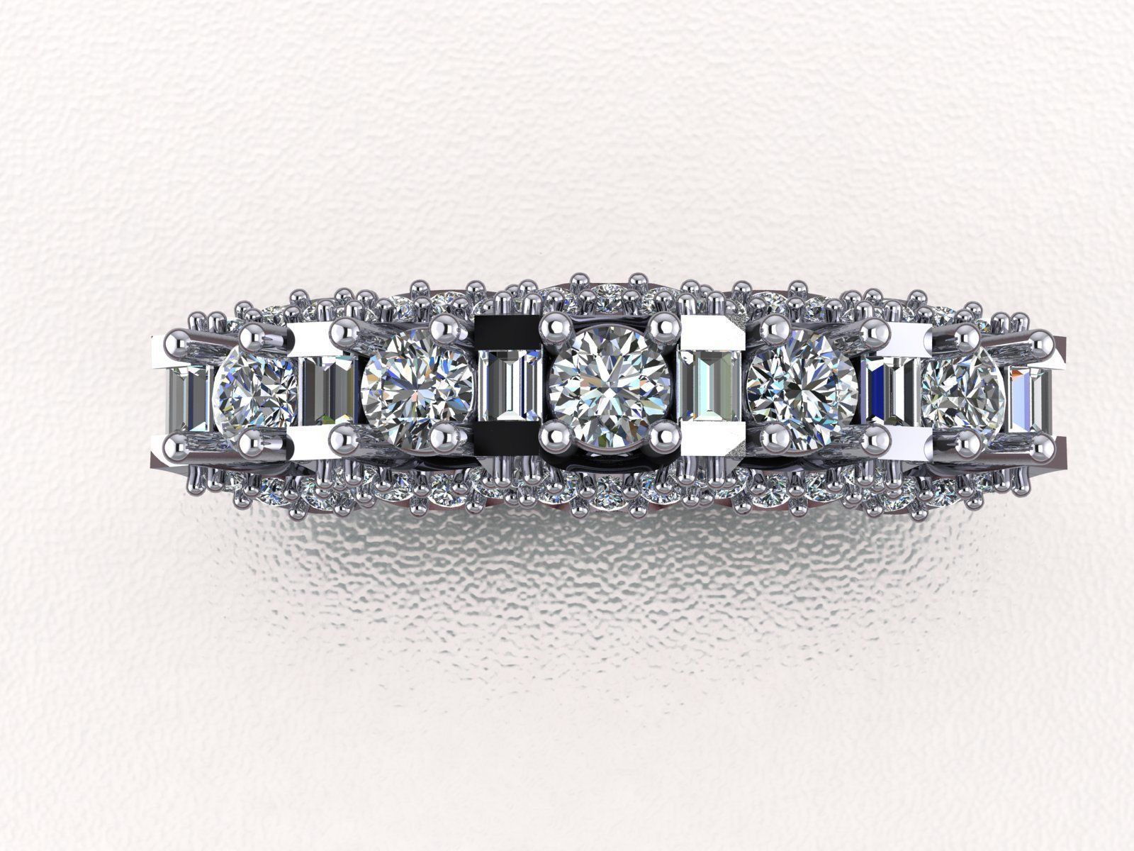 Diamond Ring 165 3D print model_1