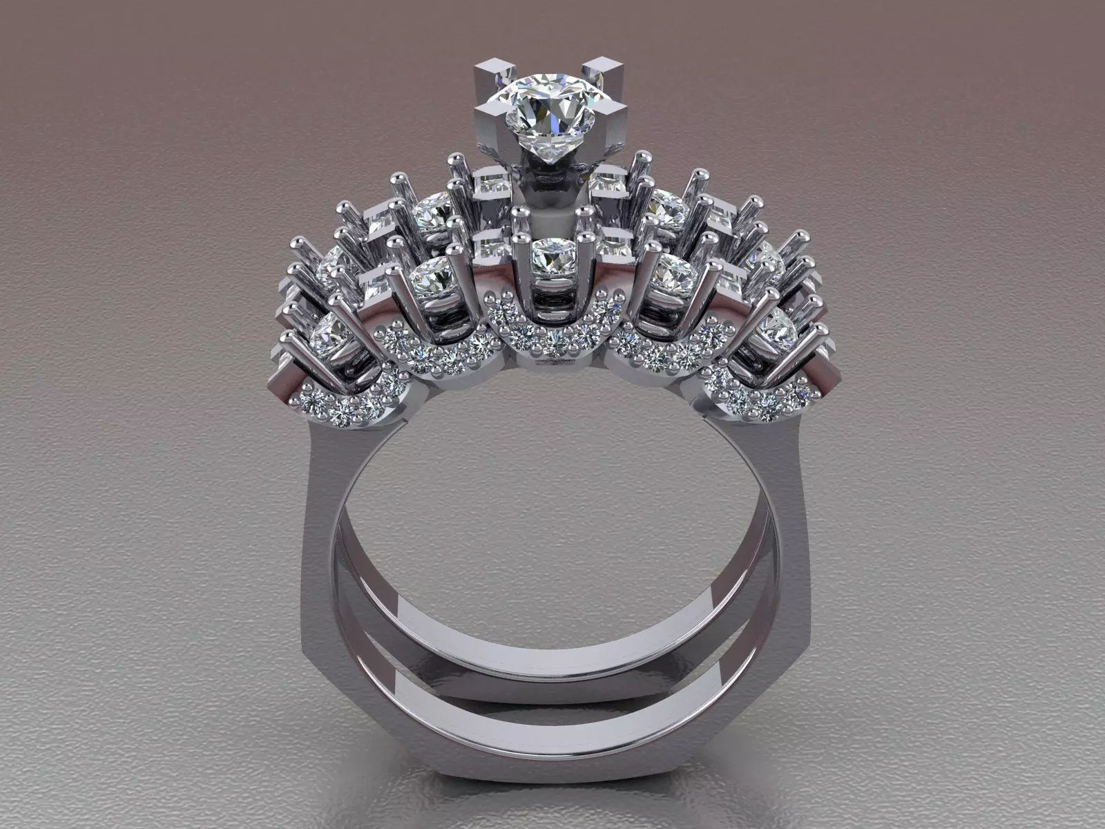 Diamond Ring 165 3D print model_0