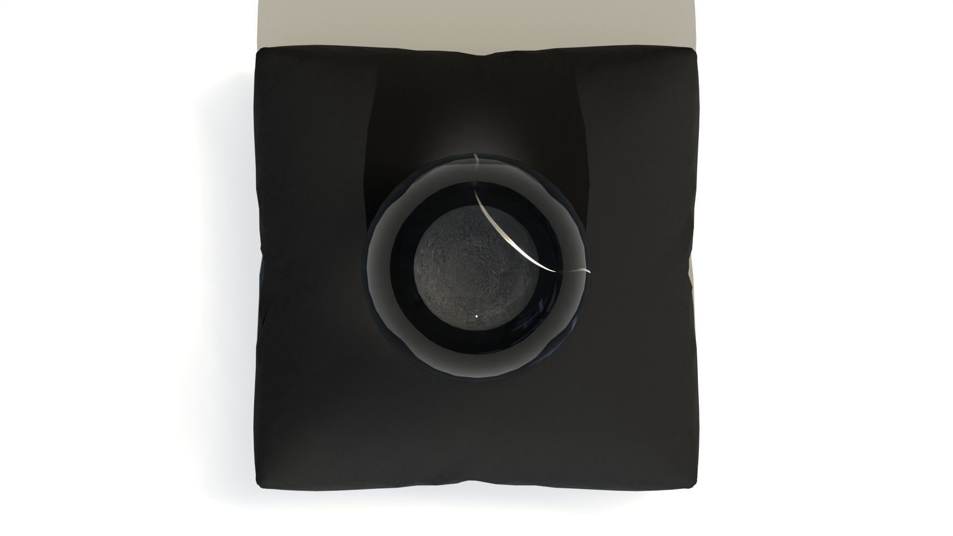 Moon crystal ball 3D model_2