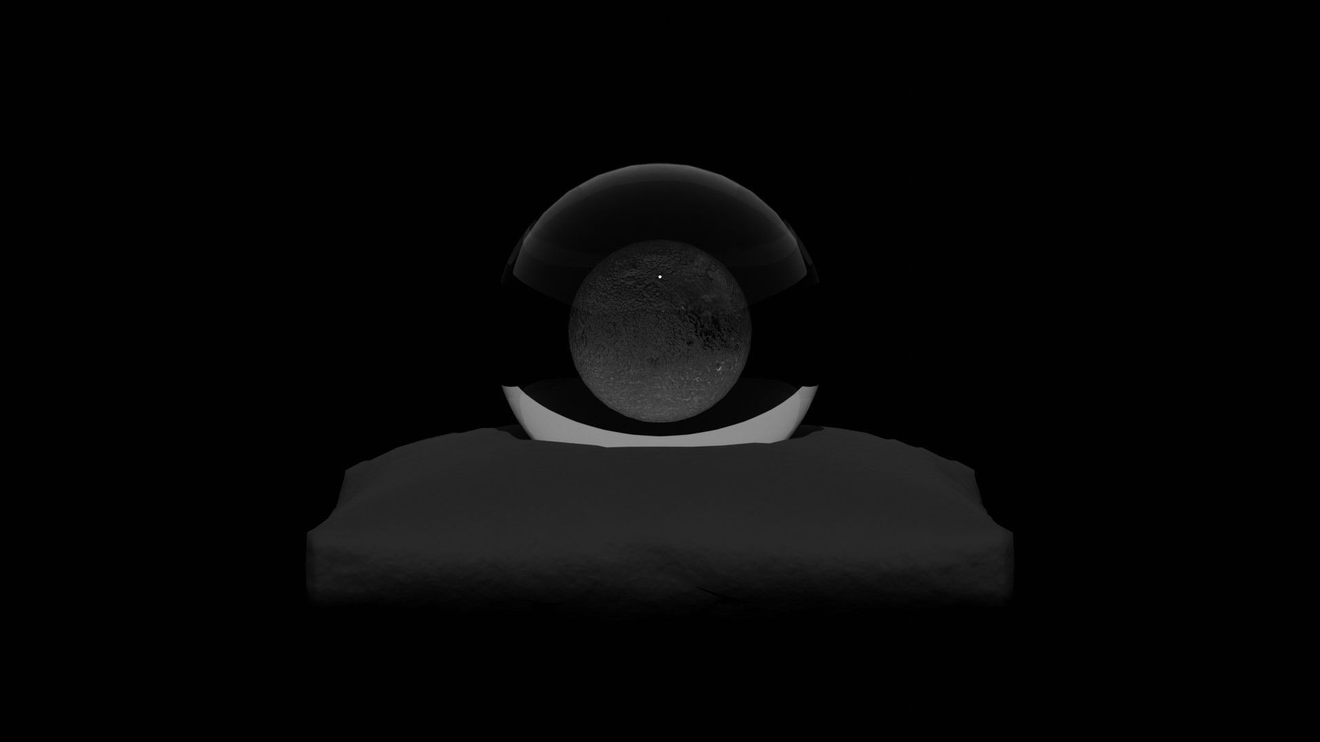 Moon crystal ball 3D model_4