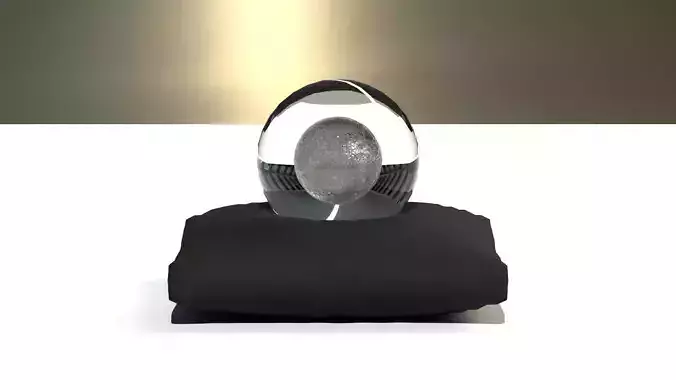 Moon crystal ball 3D model