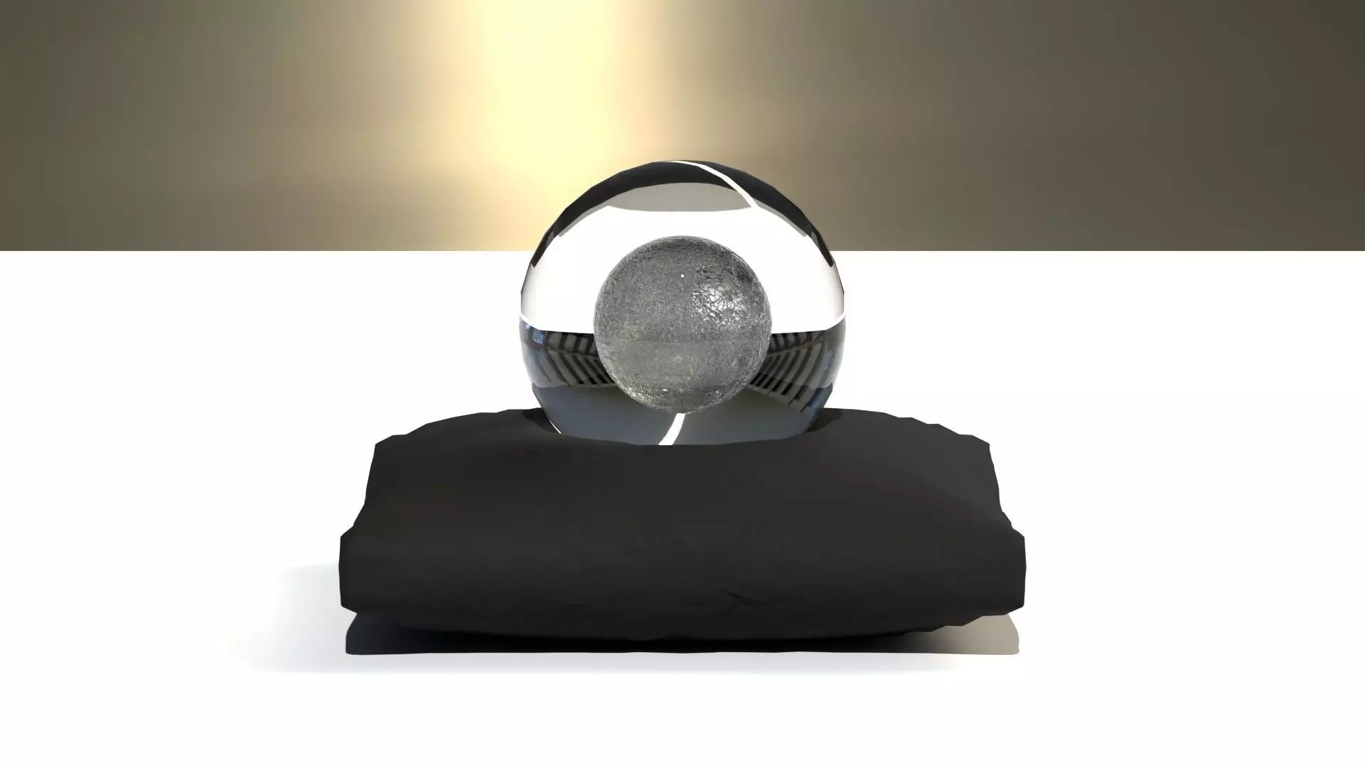 Moon crystal ball 3D model_0