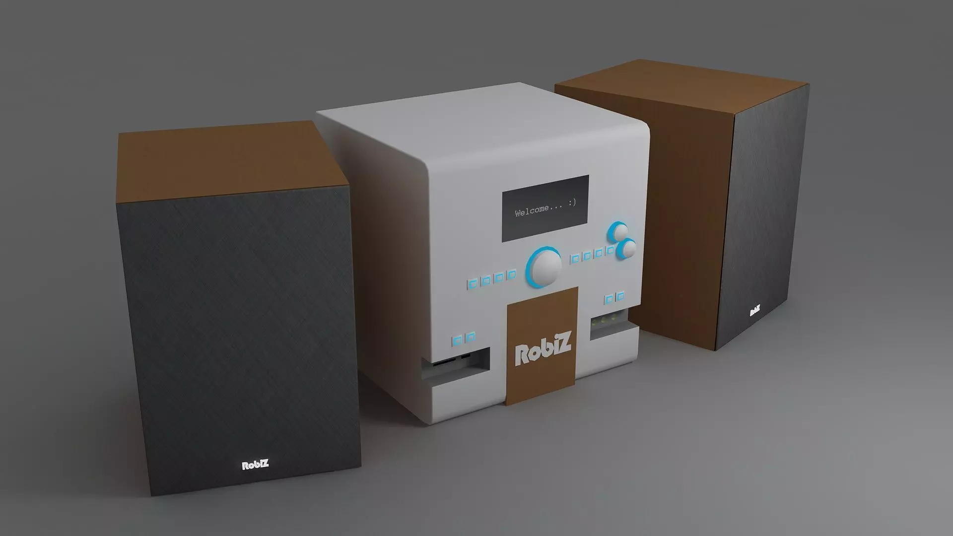 Custom Brand Stereo Free low-poly 3D model