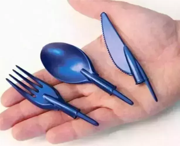 Upensil Complete Series The Pen Cap Utensil Fork Spoon Knife 3D print model