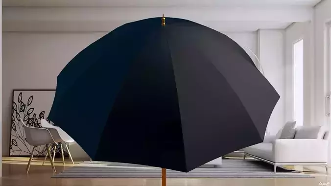 LAMP bolb umbrella Free low-poly 3D model
