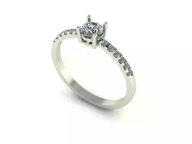 Wedding Ring White gold 18k