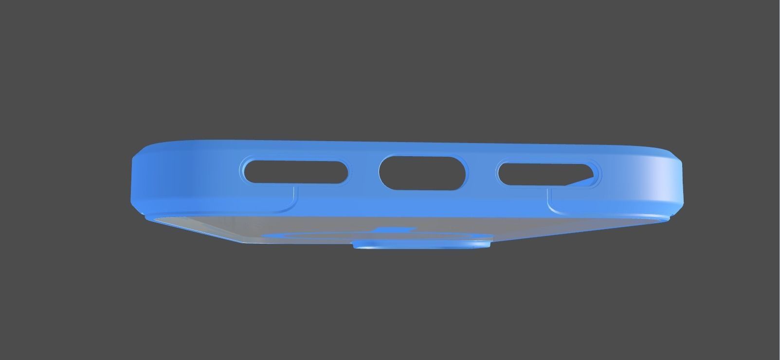 IPHONE 14 original blue case 3D print model 3D print model_4