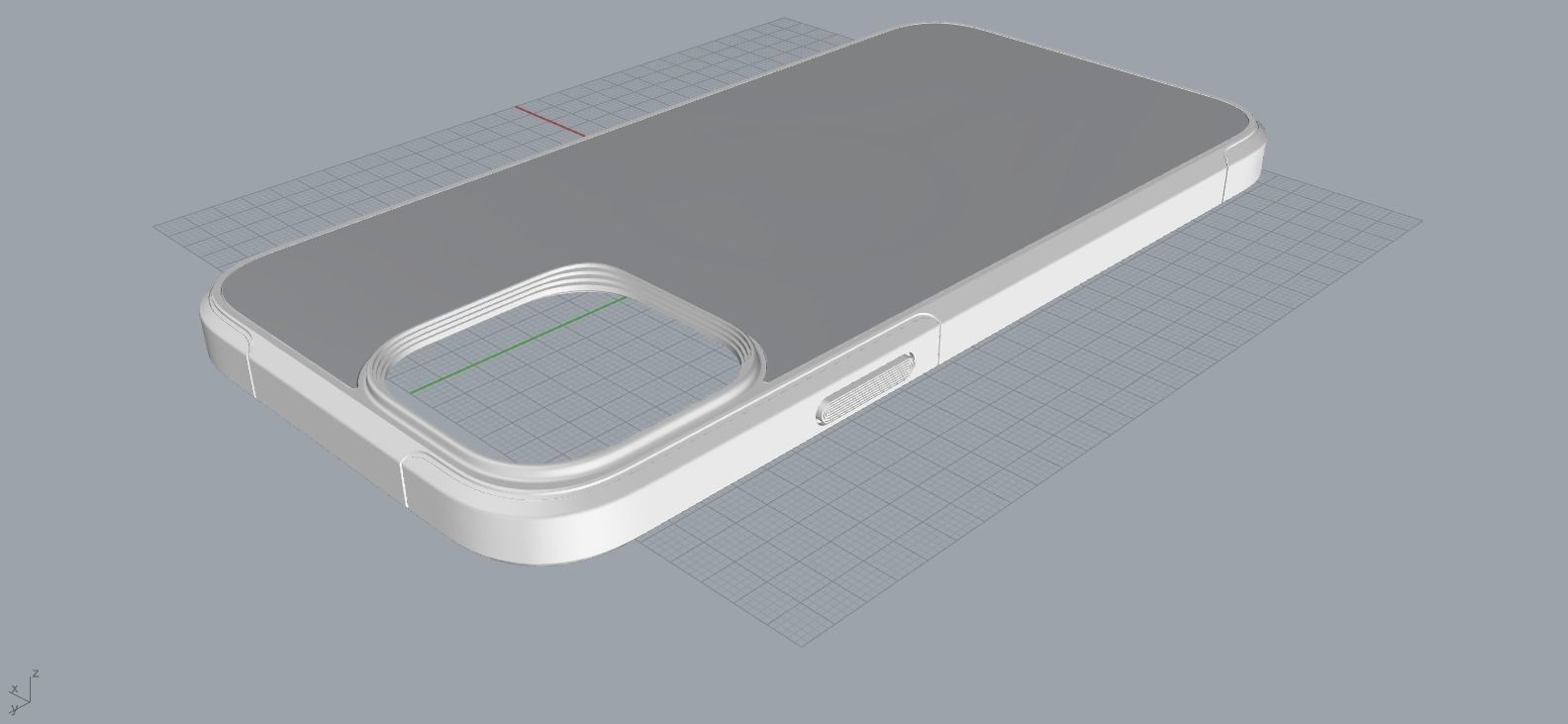 IPHONE 14 original blue case 3D print model 3D print model_23