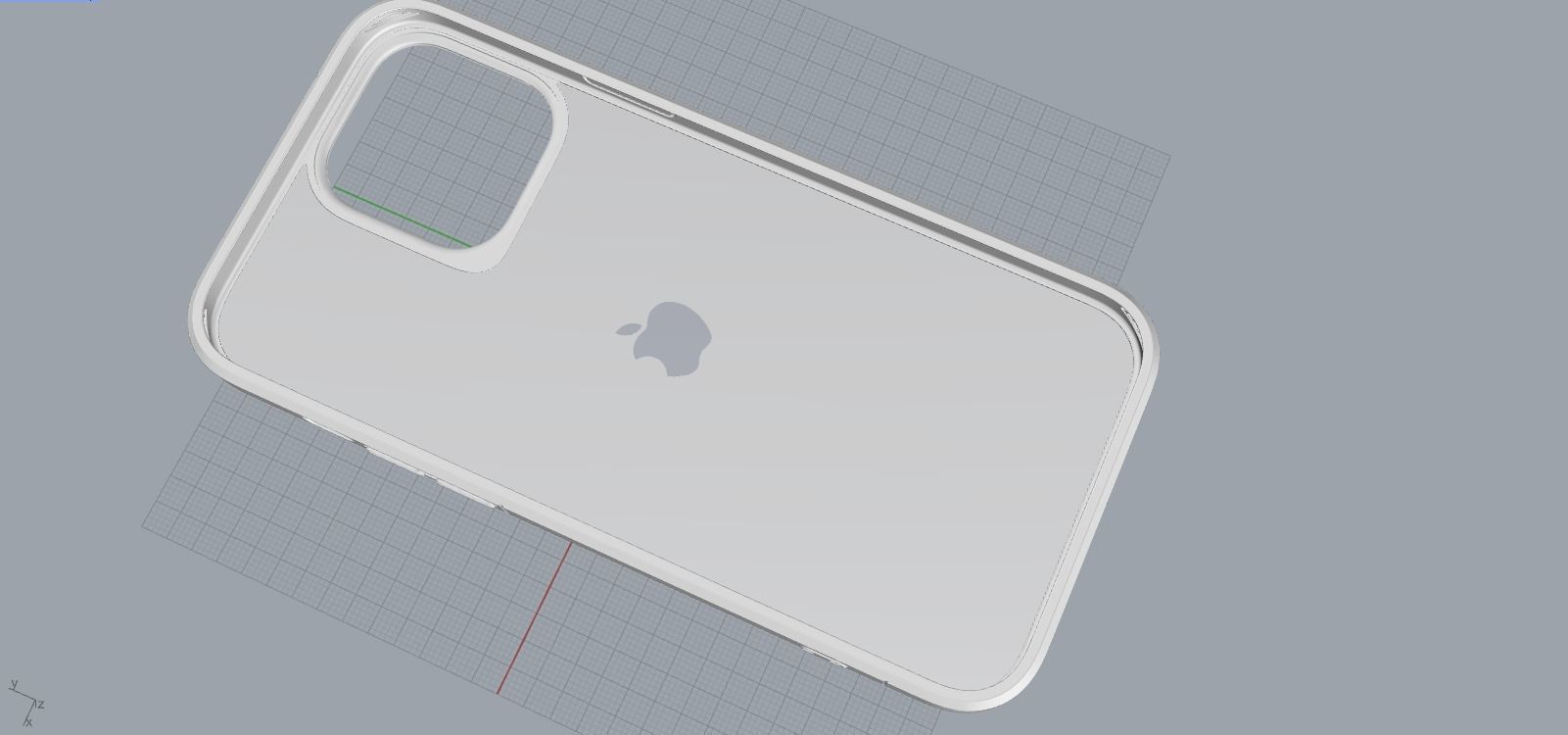 IPHONE 14 original blue case 3D print model 3D print model_11