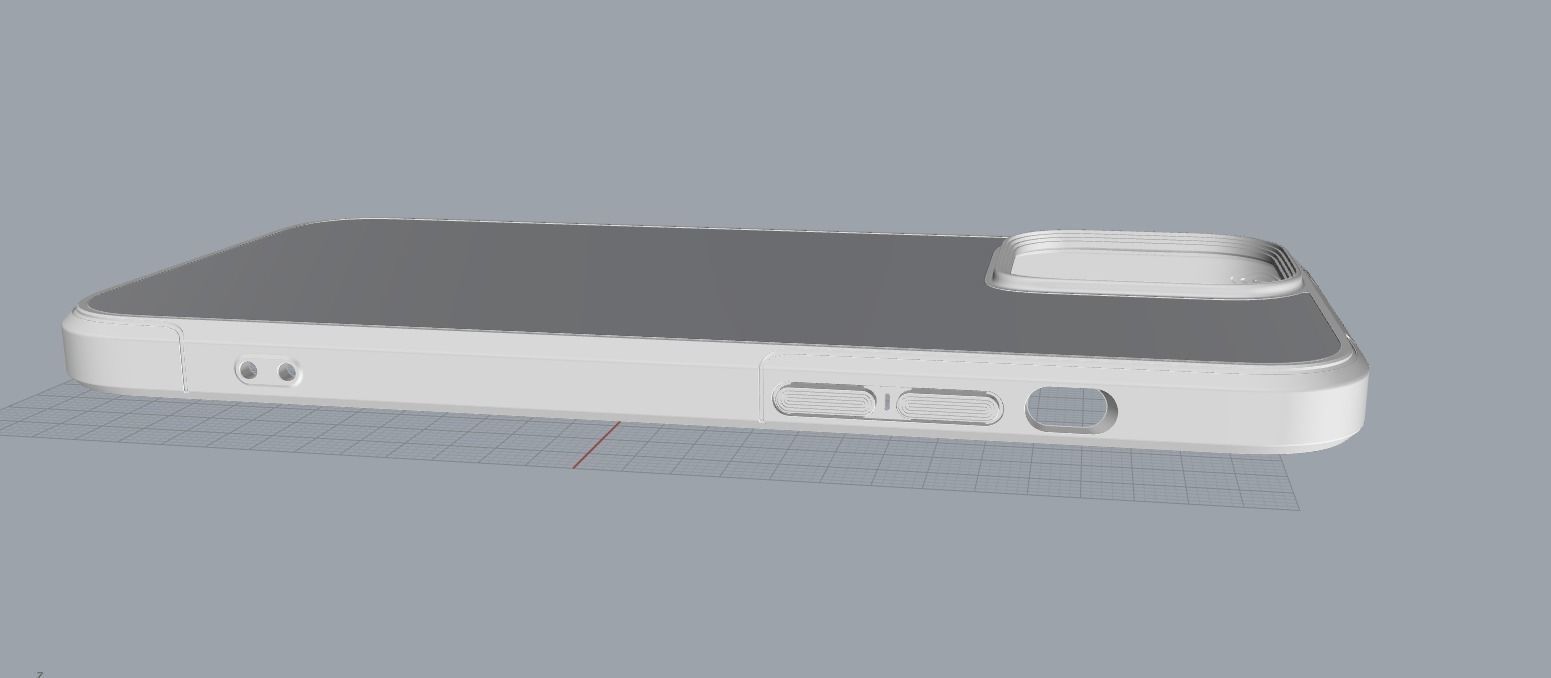 IPHONE 14 original blue case 3D print model 3D print model_27