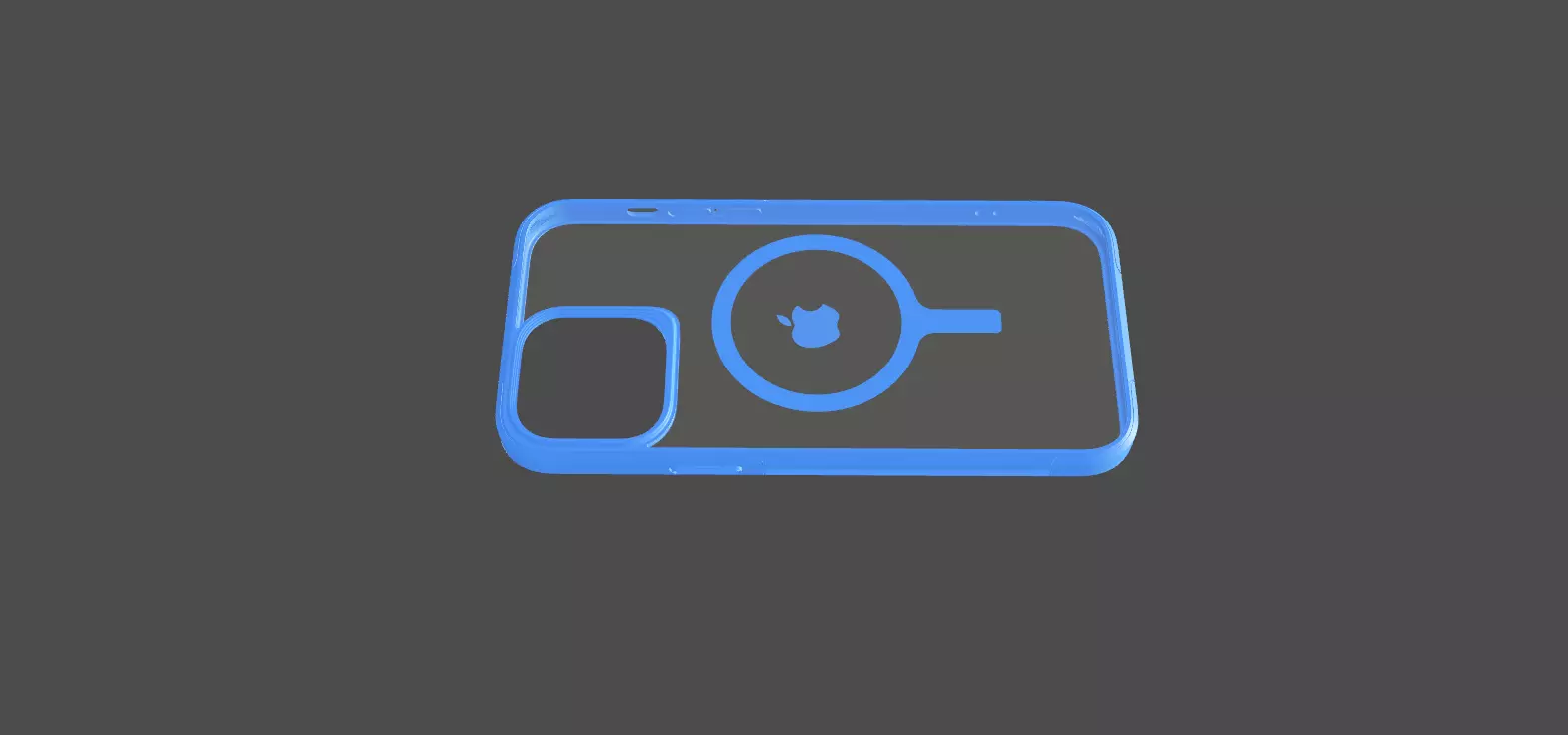 IPHONE 14 original blue case 3D print model 3D print model_0