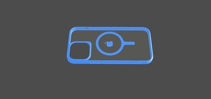 IPHONE 14 original blue case 3D print model 3D print model