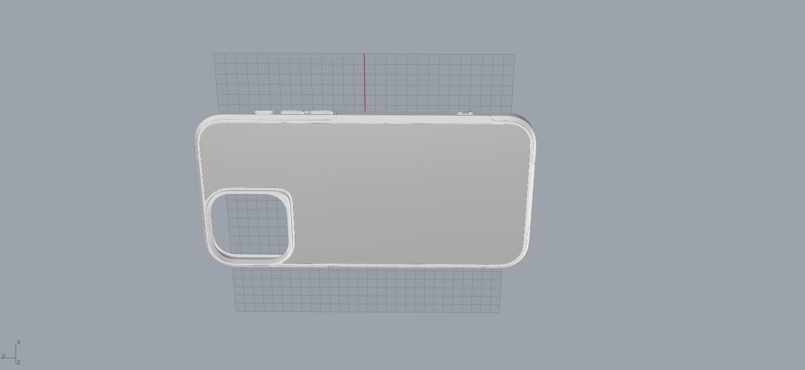 IPHONE 14 original blue case 3D print model 3D print model_16