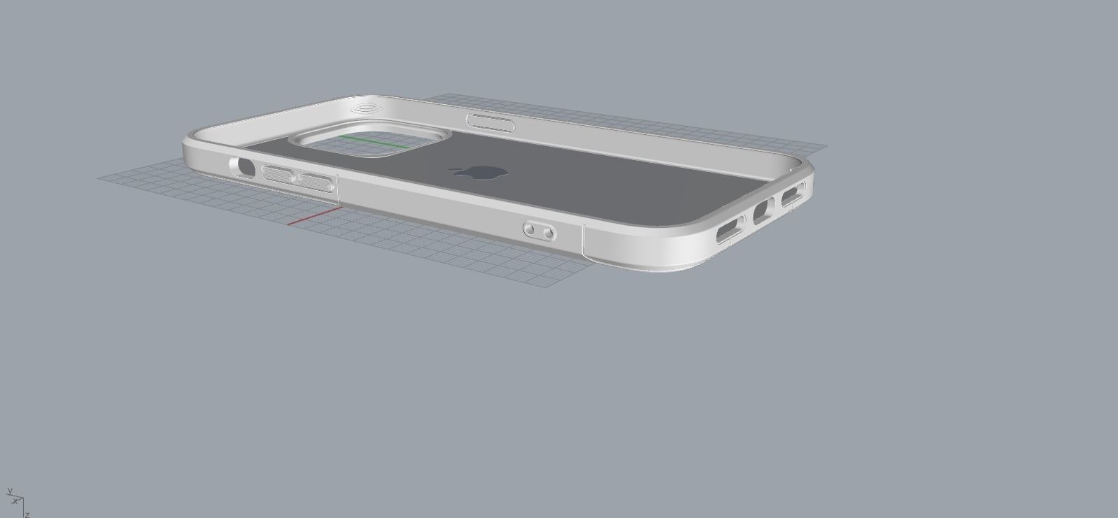 IPHONE 14 original blue case 3D print model 3D print model_18