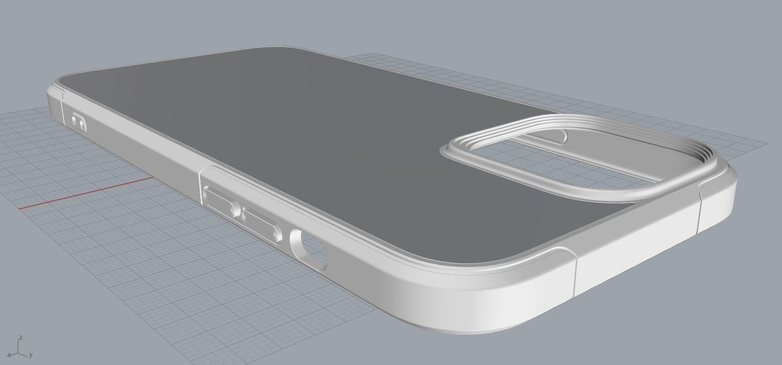 IPHONE 14 original blue case 3D print model 3D print model_25
