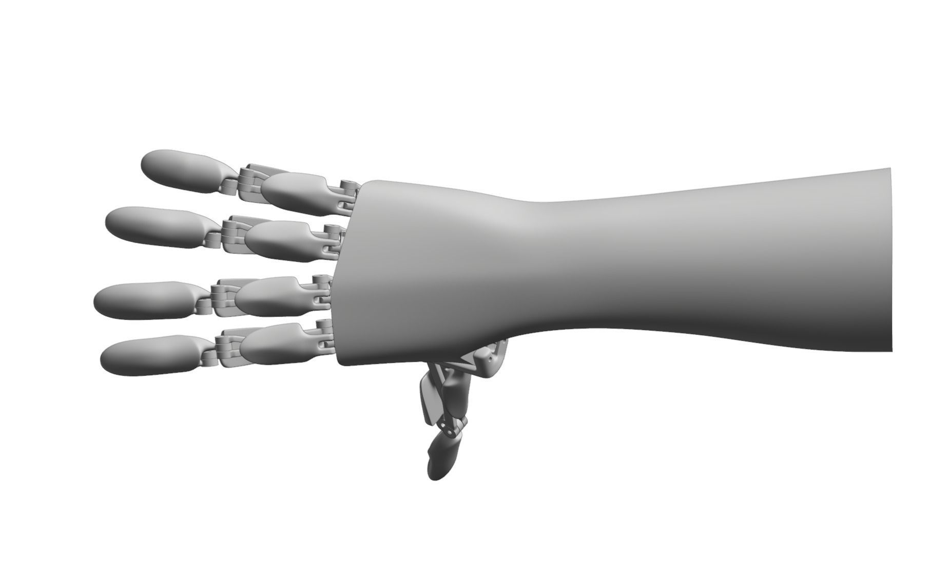HOFO ARM - ROBOTIC PROSTHETIC HAND  3D print model_3