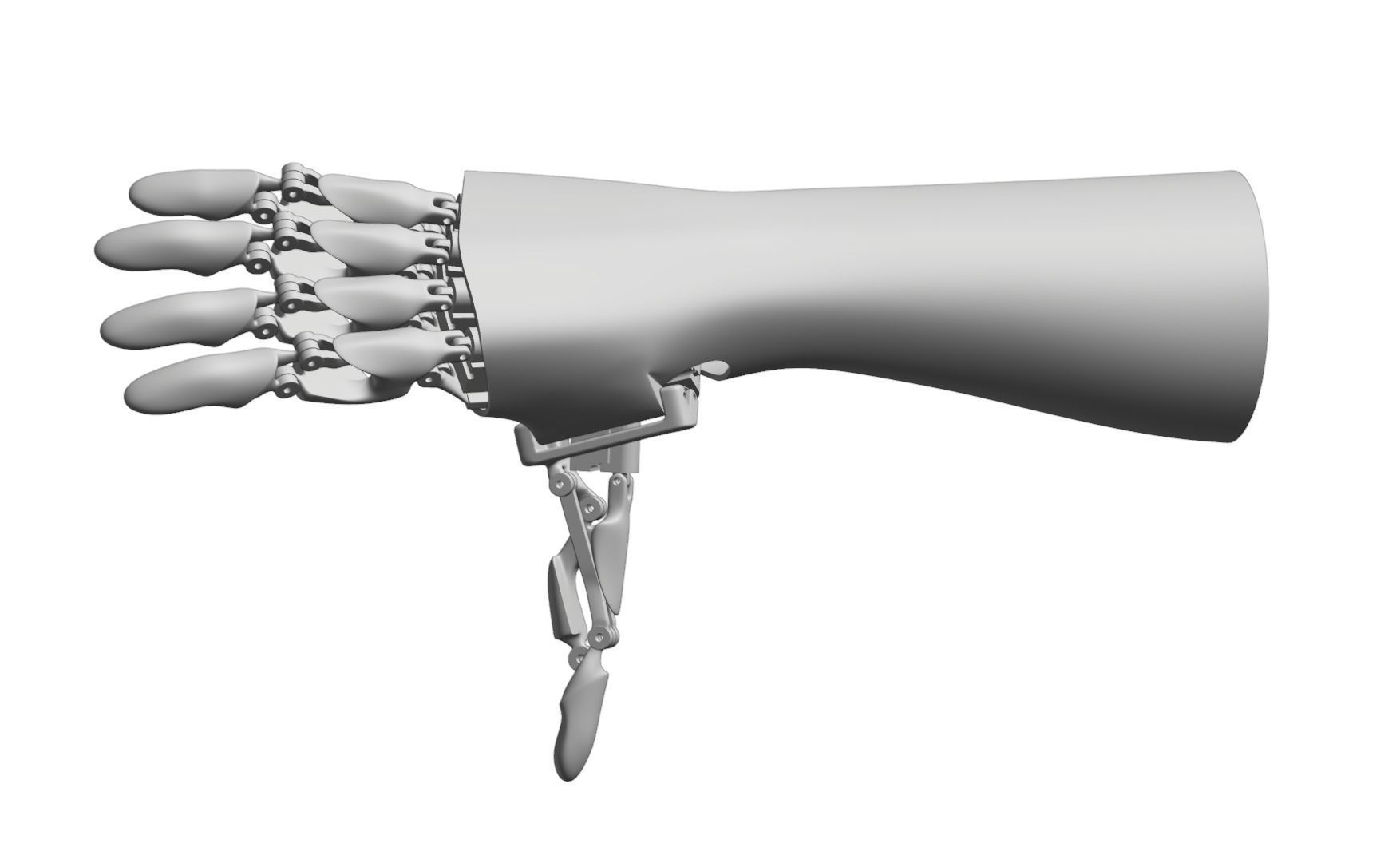 HOFO ARM - ROBOTIC PROSTHETIC HAND  3D print model_11