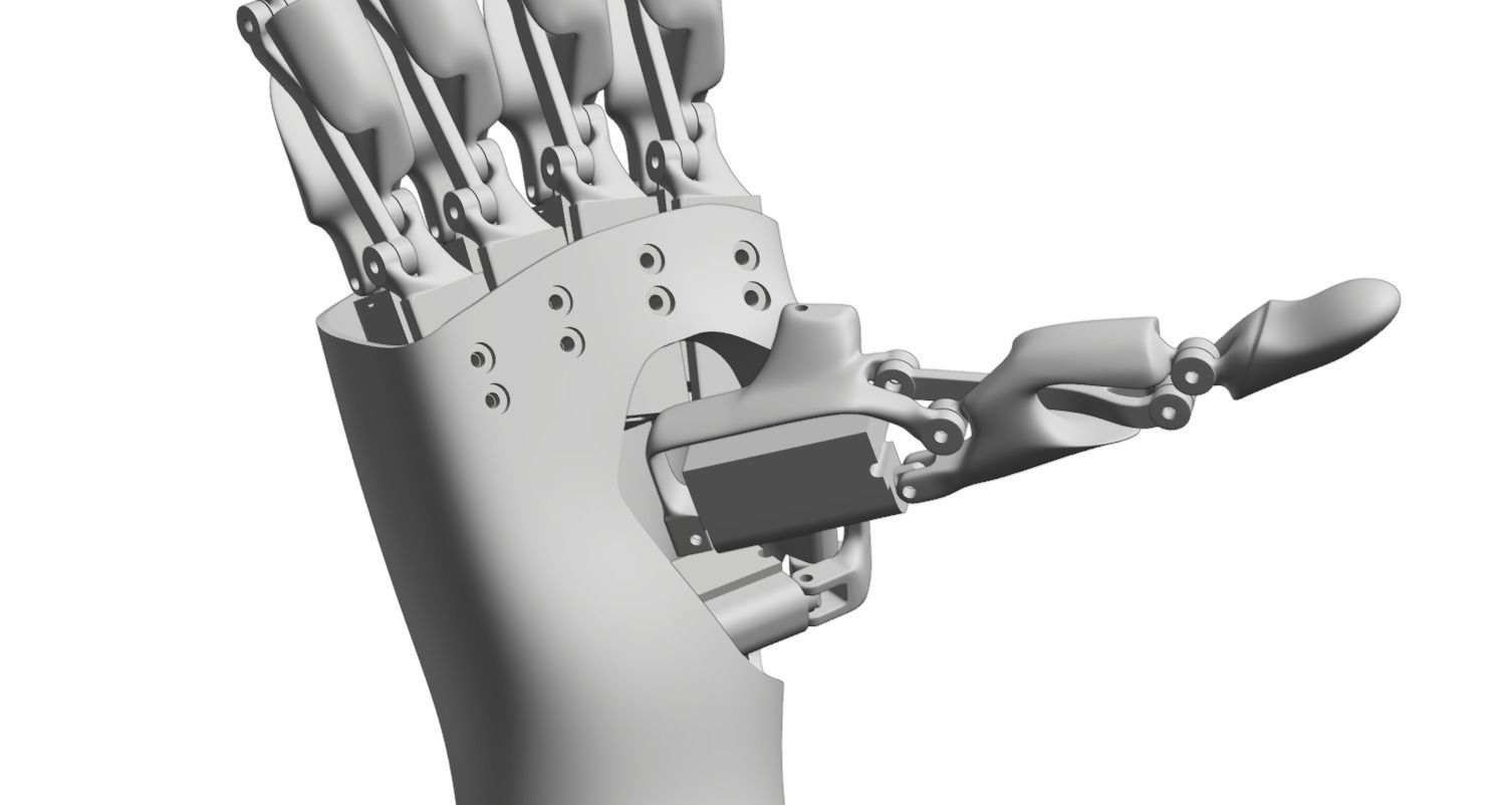 HOFO ARM - ROBOTIC PROSTHETIC HAND  3D print model_12
