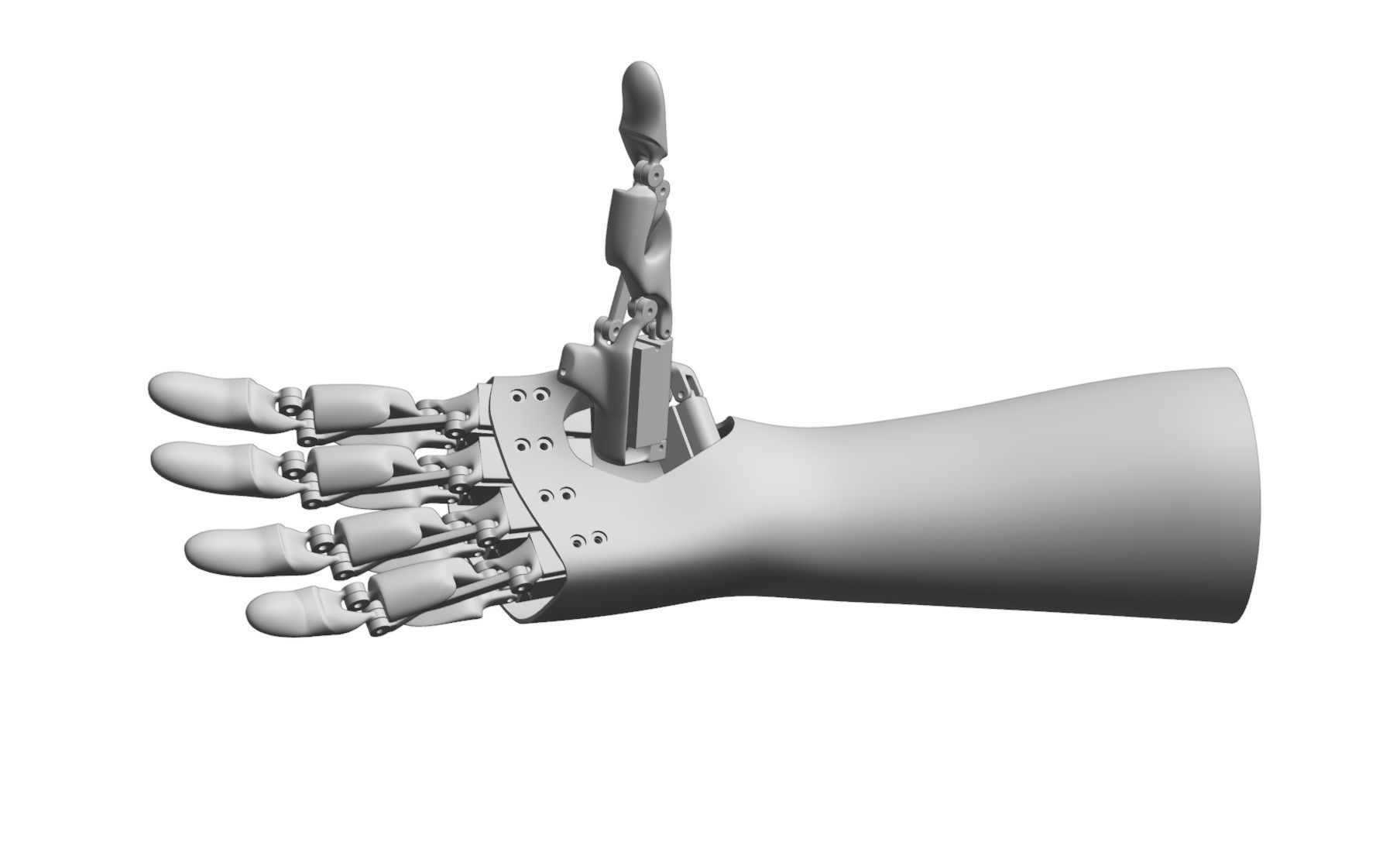 HOFO ARM - ROBOTIC PROSTHETIC HAND  3D print model_4