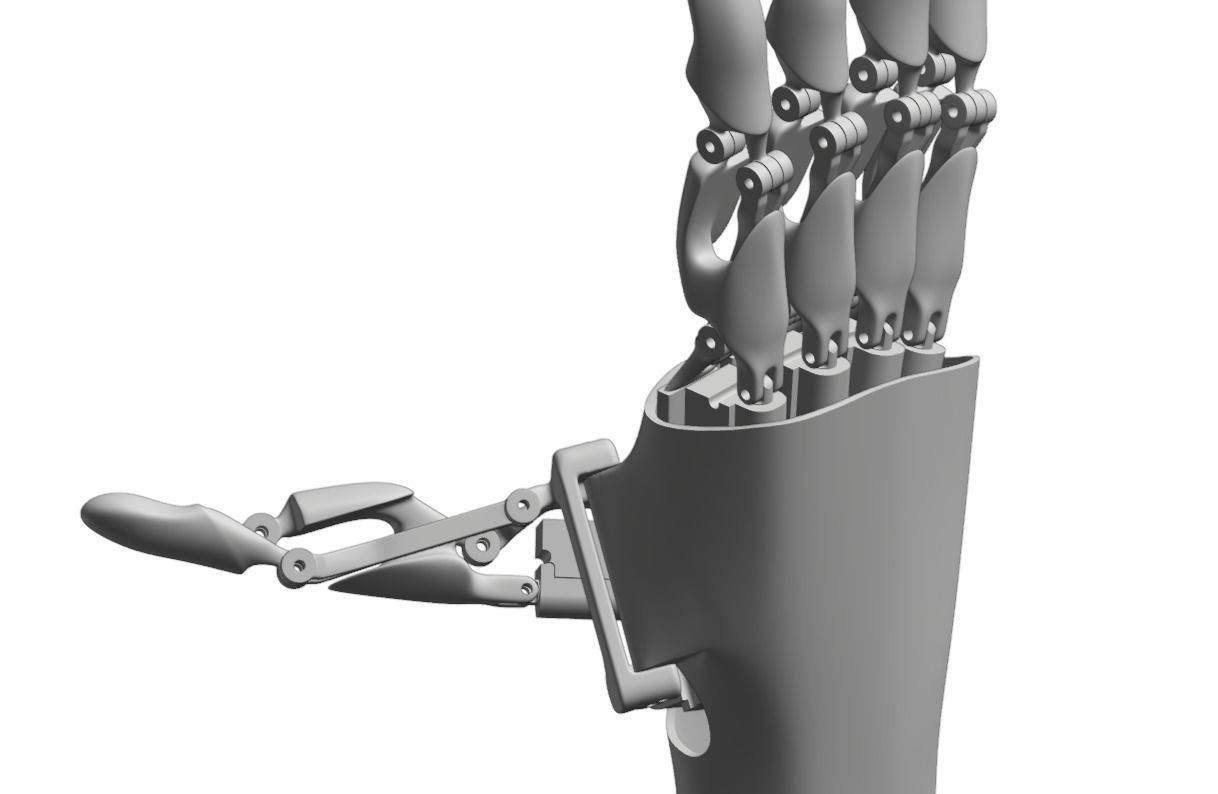 HOFO ARM - ROBOTIC PROSTHETIC HAND  3D print model_13