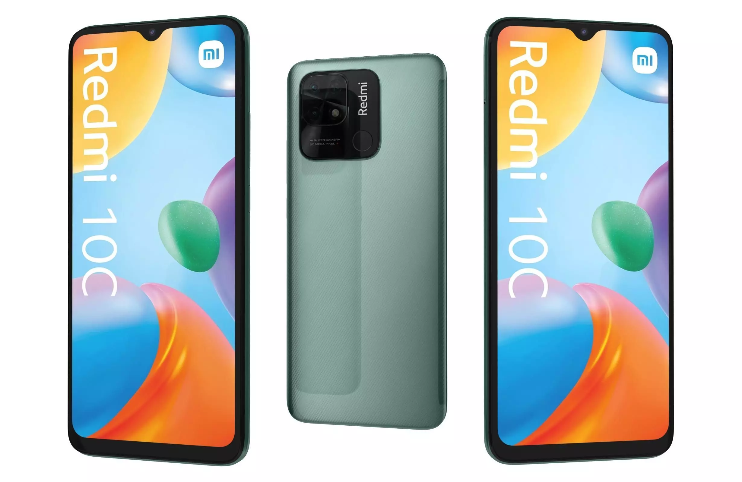 Xiaomi Redmi 10C Green 3D model_0