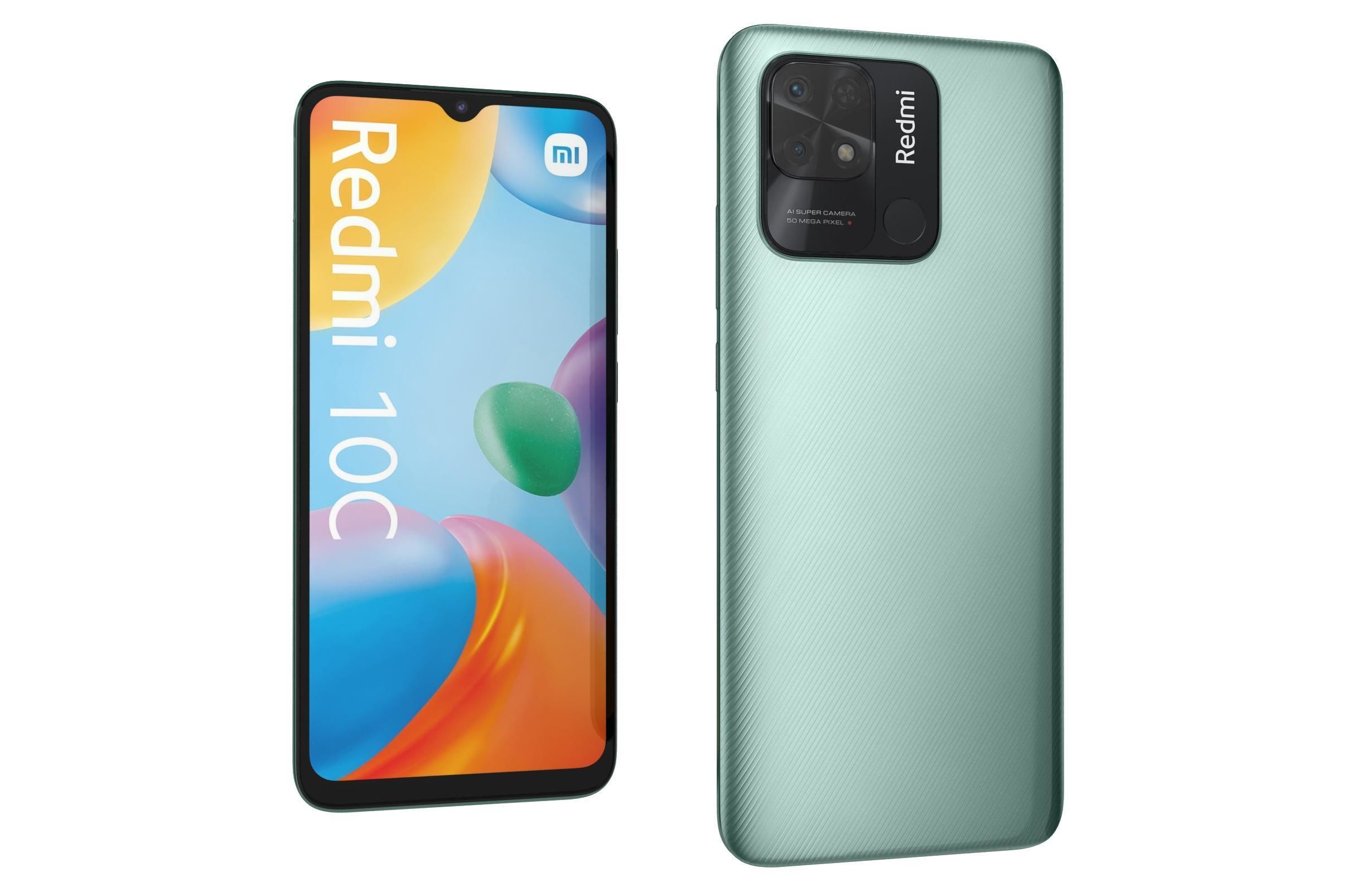 Xiaomi Redmi 10C Green 3D model_7