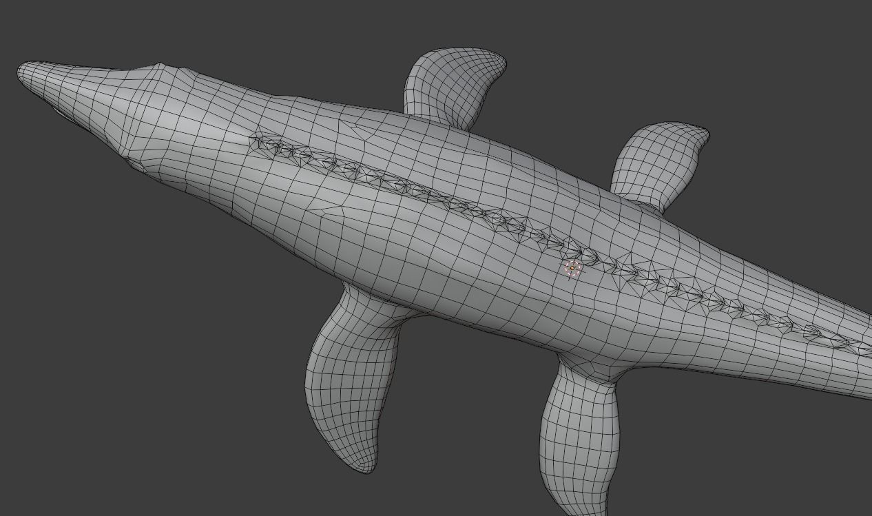 Mosasaurus Animated Low-poly 3D model_14