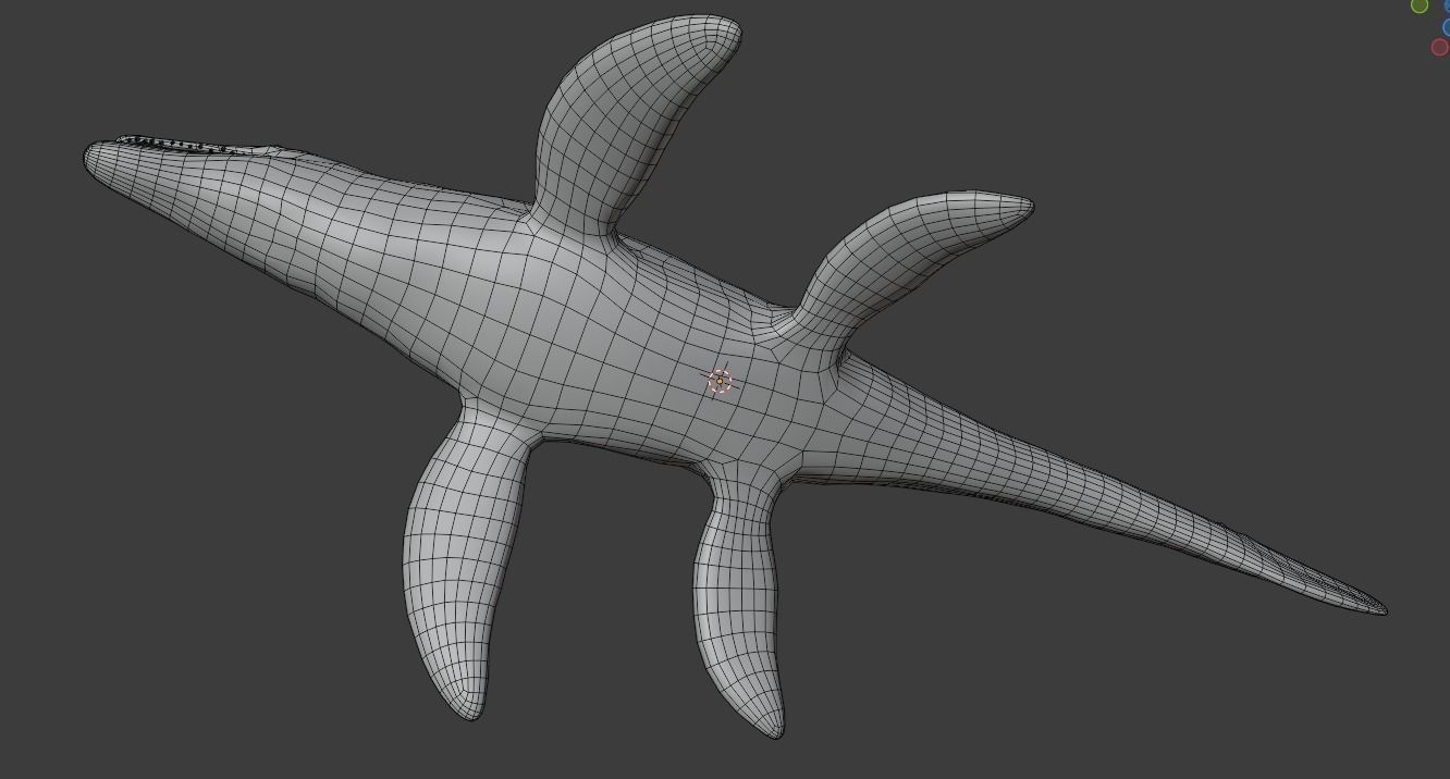 Mosasaurus Animated Low-poly 3D model_16