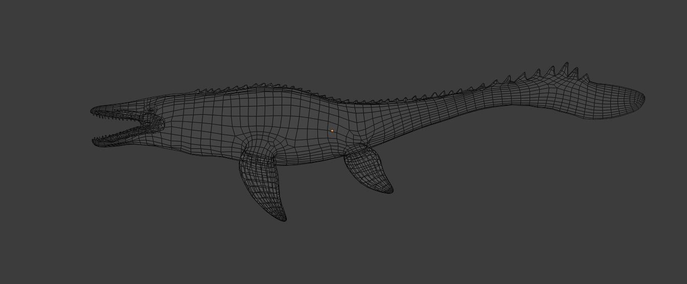 Mosasaurus Animated Low-poly 3D model_18