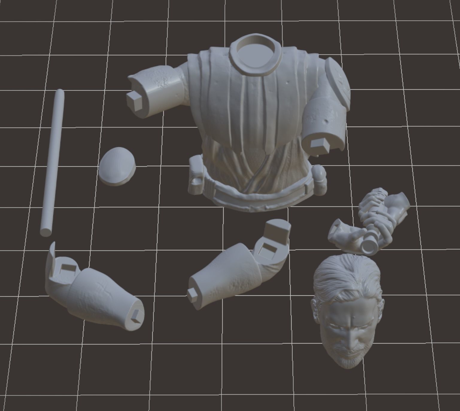 Obi Wan Kenobi Clone Wars Armor 3D print model_2